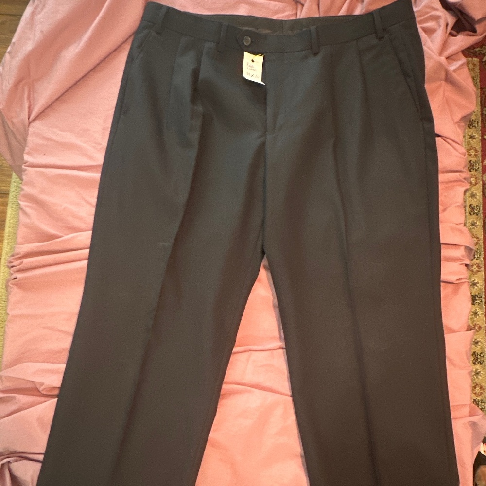 Dark navy men’s dress slacks